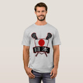 あなたの名前及び数日本ラクロスのTシャツを加えて下さい Tシャツ (正面フル)