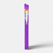 あなたの名前手紙rainbopurple Case-Mate iPhoneケース (裏面 / 左)