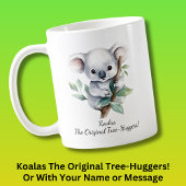 あなたの名前文字、Koalas -オリジナルツリーのハガー！ コーヒーマグカップ