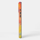 あなたの名前春チューリップウォーターカラー抽象芸術 iPhoneケース (左側面)