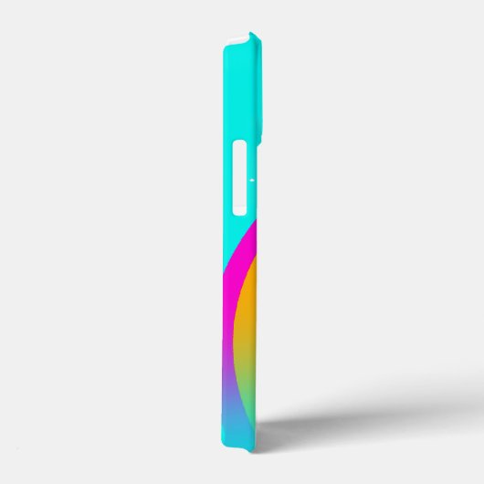 あなたの名前4文字レインボーアクア Case-Mate iPhoneケース (裏面 / 右)