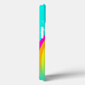 あなたの名前6文字レインボーアクア Case-Mate iPhoneケース (裏面 / 右)