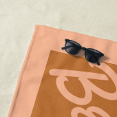 あなたの名前、あなたのビーチのカスタムなビーチタオル ビーチタオル (インサイチュ)