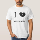 「あなたの名前」カスタムが大好き Tシャツ (正面)
