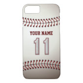 あなたの名前-スポーティなモダンの野球第11 Case-Mate iPhoneケース (裏面)