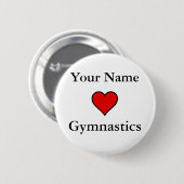 （あなたの名前）ハート体操 缶バッジ (正面&裏面)