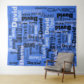 あなたの名前 パーティーサイン ステップアンドリピート 誕生日 タペストリー (インサイチュ(横))