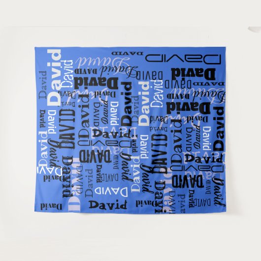 あなたの名前 パーティーサイン ステップアンドリピート 誕生日 タペストリー (正面(横))