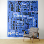 あなたの名前 パーティーサイン ステップアンドリピート 誕生日 タペストリー (インサイチュ)