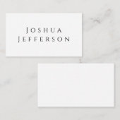 あなたの名前 プロフェッショナル クリエイティブ プレーン ブラック ホワイト エンクロージャーカード (正面/裏面)