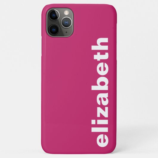 あなたの名前 ホットピンク Case-Mate iPhoneケース (裏面)