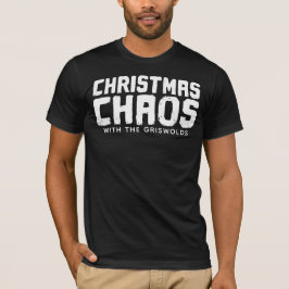 [あなたの名前]一家のクリスマスのカオス おもしろTシャツ Tシャツ