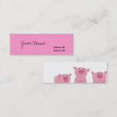 あなたの名前、接触#1の接触#2 スキニー名刺 (正面/裏面)