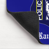 (あなたの名前/犬の名前を挿入して下さい) K9マウスパッドの治安を維持して下さい マウスパッド (コーナー)