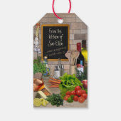 (あなたの名前)直筆のキッチンから ギフトタグ (裏面)