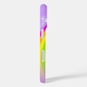 あなたの名前(6-7文字)レインボーバイオレット電話ケース Case-Mate iPhoneケース (裏面 / 右)