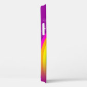 「あなたの名前」（7文字）レインボーパープルの電話ケース Case-Mate iPhoneケース (裏面 / 右)