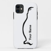 "あなたの名前" STI Imprezaの黒いシルエット加えて下さい Case-Mate iPhoneケース (裏面)