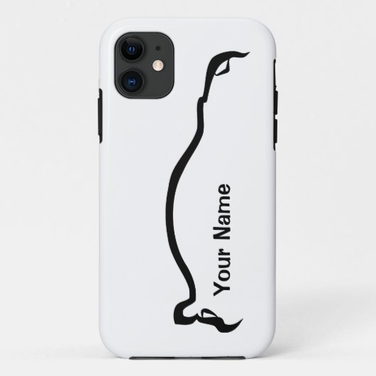 "あなたの名前" STI Imprezaの黒いシルエット加えて下さい Case-Mate iPhoneケース (裏面)