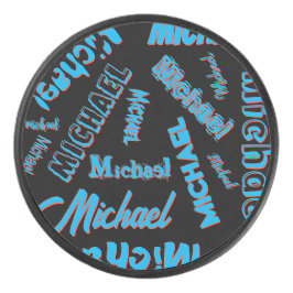 あなたの名柄モノグラム青赤ブラック色 アイスホッケーパック