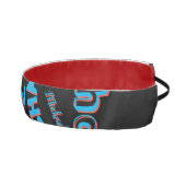 あなたの名柄モノグラム青赤ブラック色 アスレチックヘッドバンド (右)