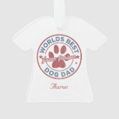 あなたの名犬パパゴールデンレトリバー醜いセーター オーナメント (裏面)