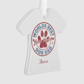 あなたの名犬パパゴールデンレトリバー醜いセーター オーナメント (正面)