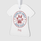 あなたの名犬パパラブラドール醜いセーター オーナメント (正面)