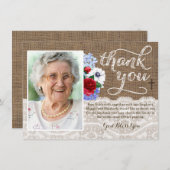 あなたの哀悼の言葉カードをありがとう サンキューカード (正面/裏面)