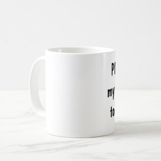 あなたの問題についての利発な引用文 コーヒーマグカップ (正面左)