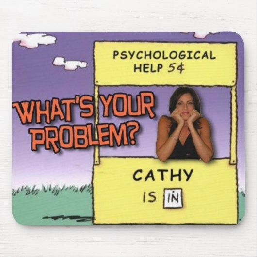 "あなたの問題は何ですか。"マウスパッド マウスパッド (正面)