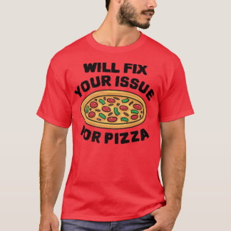 あなたの問題は、ピザを食べるイタリアのイタリア語を話せる人が解決します Tシャツ