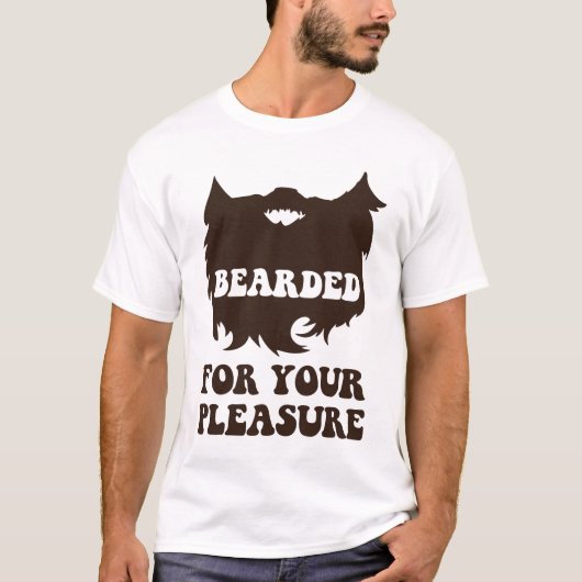 あなたの喜びのために髭がある Tシャツ (正面)