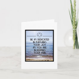 あなたの喜びのノートカードを追求す空白のる カード