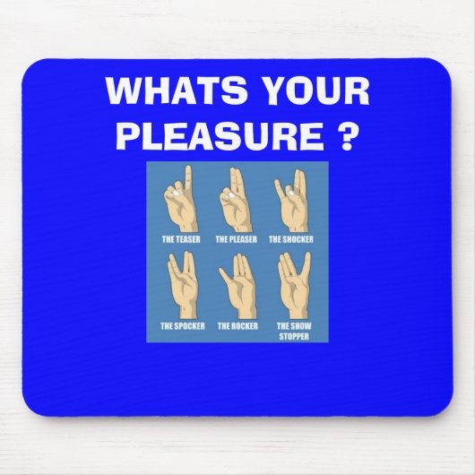 あなたの喜びはである何衝撃か。 マウスパッド (正面)