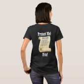 あなたの国を愛保護す- Me & Bill of Rights Tシャツ (裏面フル)