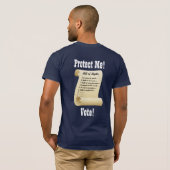 あなたの国を愛保護す- Me & Bill of Rights Tシャツ (裏面フル)