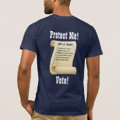 あなたの国を愛保護す- Me & Bill of Rights Tシャツ (裏面)
