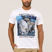 あなたの地元の動物保護施設から受け入れる Tシャツ (正面)