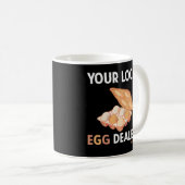 あなたの地元の卵ディーラーファーム新鮮な卵農業 コーヒーマグカップ (正面右)