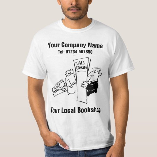 あなたの地元の本屋さんまたは書店 Tシャツ (正面)