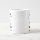 "あなたの境界を押し、山を征服" ジャンボコーヒーマグカップ (正面)