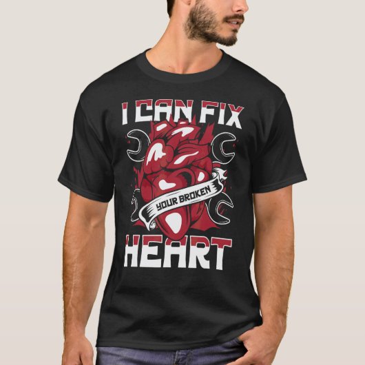あなたの壊れた心を治せる自動車修理工 オートメカニック Tシャツ (正面)