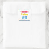 あなたの声が重要 – 投票 スクエアシール (バッグ)