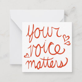 あなたの声はバレンタインに重要 ノートカード