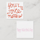 あなたの声はバレンタインに重要 ノートカード (正面/裏面)