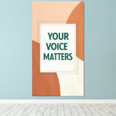 あなたの声は重要3 キャンバスプリント (インサイチュ (ウッドフロア))