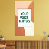 あなたの声は重要3 キャンバスプリント (インサイチュ (リビング))