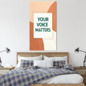 あなたの声は重要3 キャンバスプリント (インサイチュ (寝室))