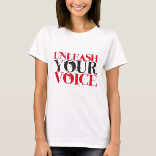 あなたの声を自由にして下さい Tシャツ